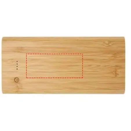 Batería externa bambú 10000 mAh 15,5 W