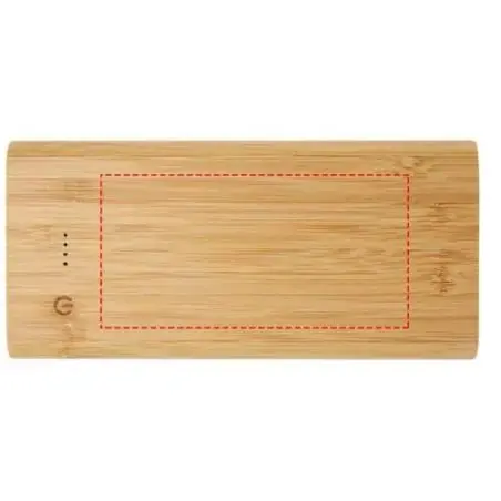 Batería externa bambú 10000 mAh 15,5 W