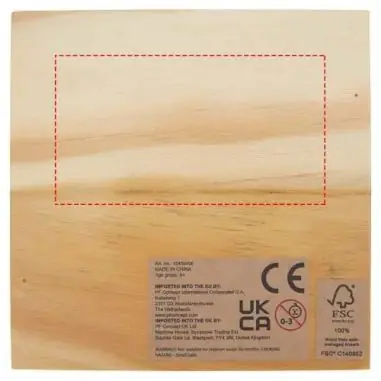 Tres en raya madera Strobus caja kraft 10 bolas FSC