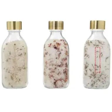 Set sales baño 3 botes vidrio 200 ml