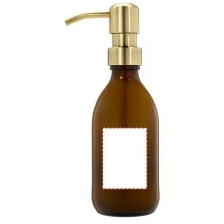 Dispensador loción vidrio rellenable 250 ml