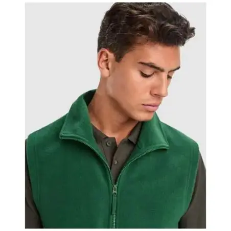 Chaleco polar unisex con cremallera y bolsillos