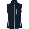 Chaleco softshell unisex 2 capas 300g/m² cortavientos - Imagen 10