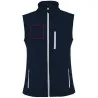 Chaleco softshell unisex 2 capas 300g/m² cortavientos - Imagen 12