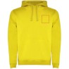 Sudadera capucha bicolor doble tejido hombre canguro - Imagen 10