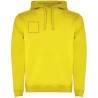 Sudadera capucha bicolor doble tejido hombre canguro - Imagen 14