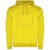 Sudadera capucha bicolor doble tejido hombre canguro - Imagen 17