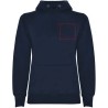 Sudadera capucha bicolor entallada mujer pulgares - Imagen 9