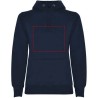 Sudadera capucha bicolor entallada mujer pulgares - Imagen 15
