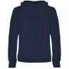 Sudadera capucha bicolor entallada mujer pulgares - Imagen 19
