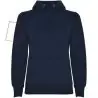 Sudadera capucha bicolor entallada mujer pulgares - Imagen 23