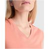 Camiseta mujer cuello pico algodón 155 g/m² OEKO-TEX - Imagen 4