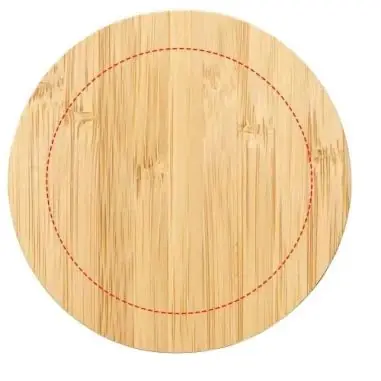 Base carga inalámbrica bambú FSC 15W cable TPE reciclado