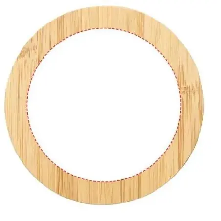 Base carga inalámbrica bambú FSC 15W cable TPE reciclado