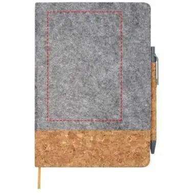 Set libreta A5 corcho fieltro y bolígrafo