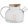Tetera borosilicato 1 L filtro acero bambú - Imagen 6