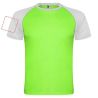 Camiseta deportiva unisex manga corta raglan contraste - Imagen 33