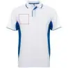 Polo deportivo unisex bicolor transpirable etiqueta - Imagen 26