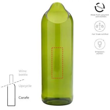 Jarrón vidrio reciclado 750 ml Originalhome