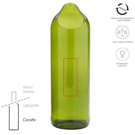 Jarrón vidrio reciclado 750 ml Originalhome