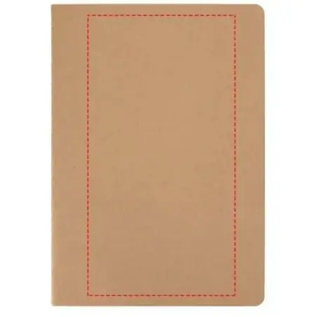 Libreta kraft A5 páginas rayadas 32 hojas