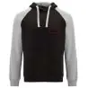 Sudadera capucha bicolor infantil raglán canguro - Imagen 10
