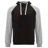 Sudadera capucha bicolor infantil raglán canguro - Imagen 13
