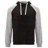 Sudadera capucha bicolor infantil raglán canguro - Imagen 14