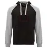 Sudadera capucha bicolor infantil raglán canguro - Imagen 16