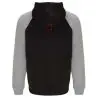 Sudadera capucha bicolor infantil raglán canguro - Imagen 20
