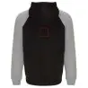 Sudadera capucha bicolor infantil raglán canguro - Imagen 24
