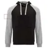 Sudadera capucha bicolor infantil raglán canguro - Imagen 26