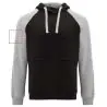 Sudadera capucha bicolor infantil raglán canguro - Imagen 27
