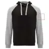 Sudadera capucha bicolor infantil raglán canguro - Imagen 31