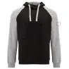 Sudadera capucha bicolor infantil raglán canguro - Imagen 32