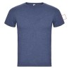 Camiseta manga corta hombre efecto jaspeado canalé tubular - Imagen 29