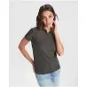 Polo mujer manga corta ajustado canalé lavable 60° - Imagen 8