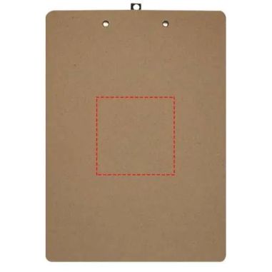 Portapapeles de MDF de 32 x 23 cm con clip de hierro