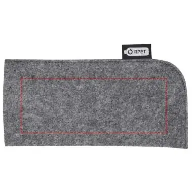 Funda gafas fieltro reciclado GRS bolsillo abierto