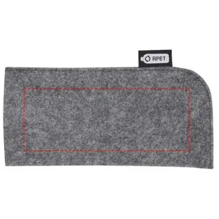 Funda gafas fieltro reciclado GRS bolsillo abierto