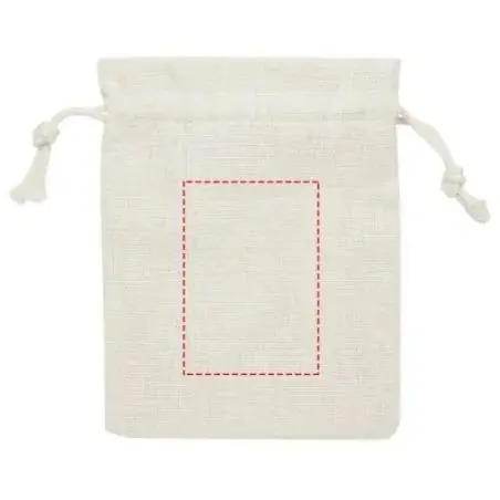 Espejo redondo bambú bolsa algodón natural