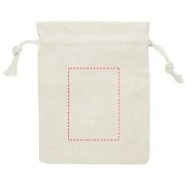 Espejo redondo bambú bolsa algodón natural