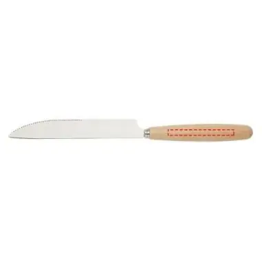 Cubertería acero inox madera haya 5 piezas