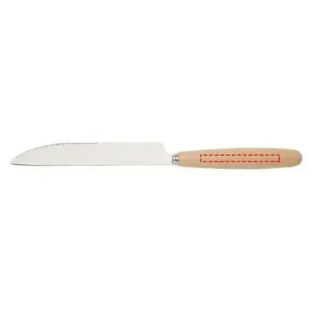 Cubertería acero inox madera haya 5 piezas
