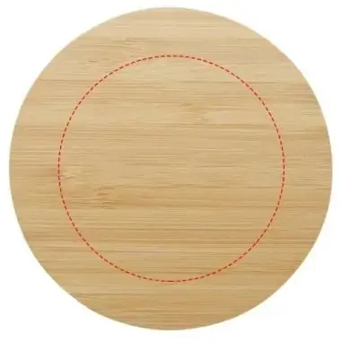 Posavasos bambú redondo 10 cm FSC PEFC resistente humedad