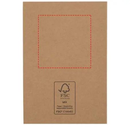 Marcapáginas de madera con notas adhesivas