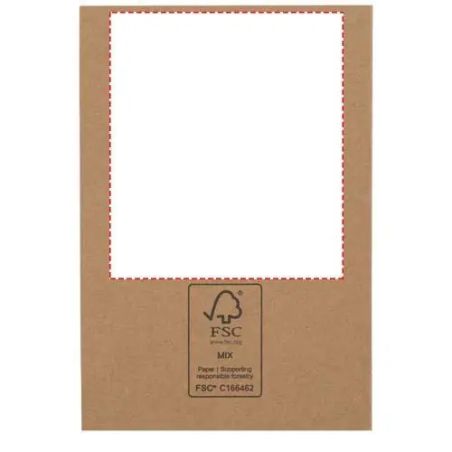 Marcapáginas de madera con notas adhesivas