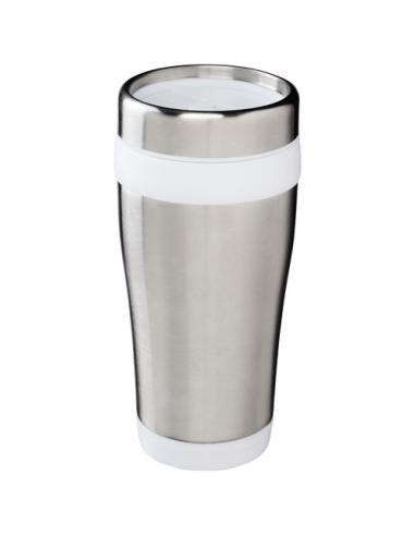 Vaso con aislamiento de acero inoxidable reciclado de 410 ml con certificación RCS "Elwood"