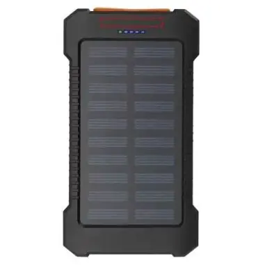 Batería externa solar 5000 mAh reciclado linterna clip