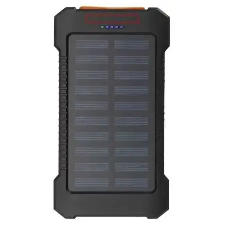 Batería externa solar 5000 mAh reciclado linterna clip